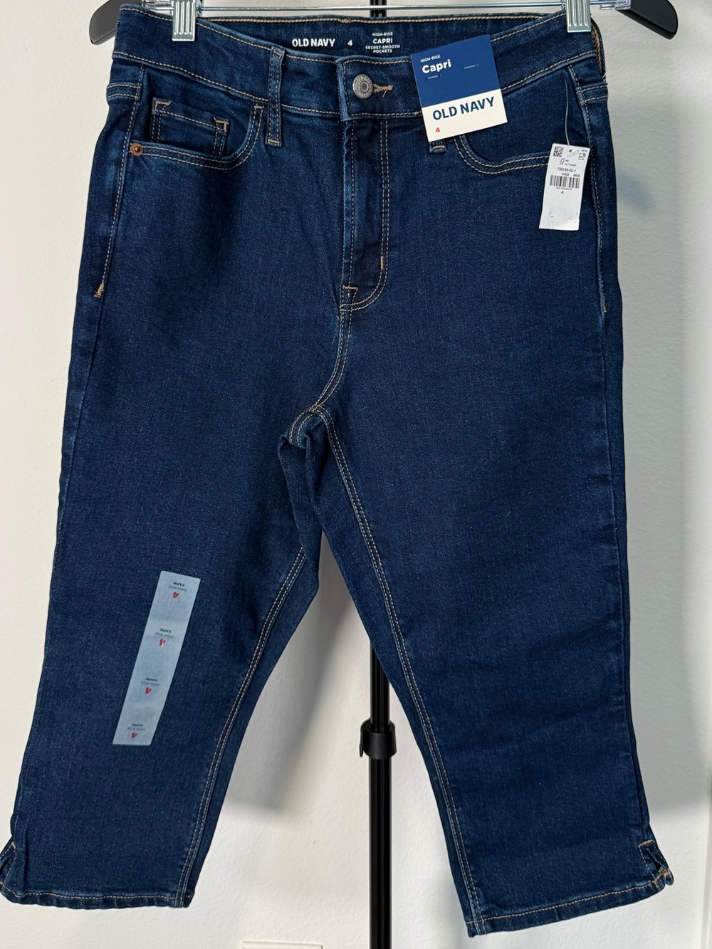 Old Navy Dark Blue Cropped Capri Jeans